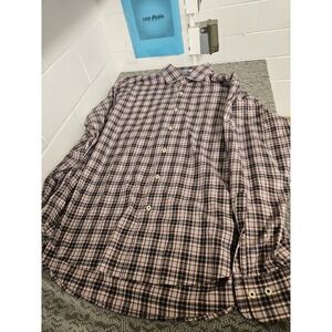 Peter Millar‎ Shirt Mens Extra Large Checkerboard Crown Comfort Button Up Preppy